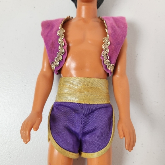 Vintage Mattel Disney Water Jewel Magic Aladdin Doll Purple Shorts 90s 1990s - Picture 3 of 9